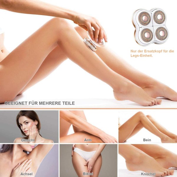 Reservehode for epilator, kompatibel med Flawless Electric