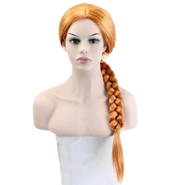 Shrek Cosplay Kostume Anime Prinsesse Grøn Kjole Fiona Kjole Shrek Cosplay Kostume Kvinder Sexy Fløjl Halloween Karneval Tøj 140 140 wig