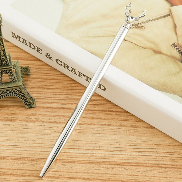 Metal Rensedyr Pen 1 Pen Medfølger silver