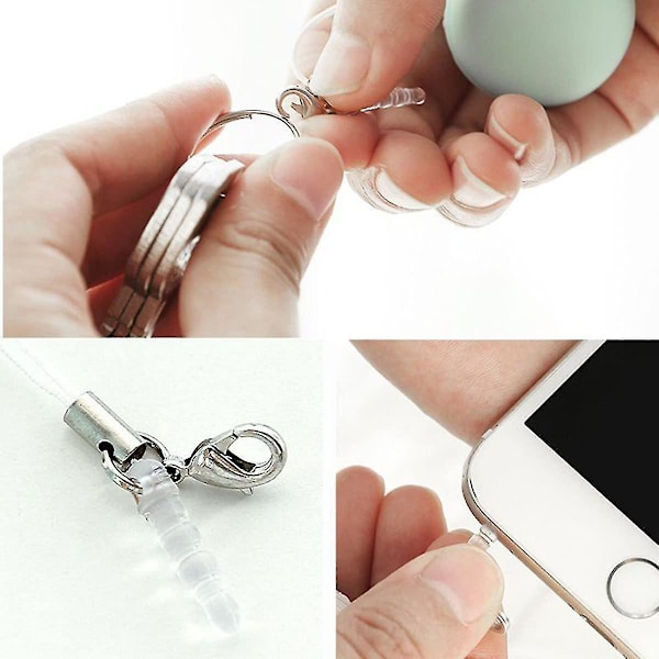 4 st Mobil Nyckelring, Återanvändbar Macaron Form Mobiltelefon Skärm Glasrengörare
