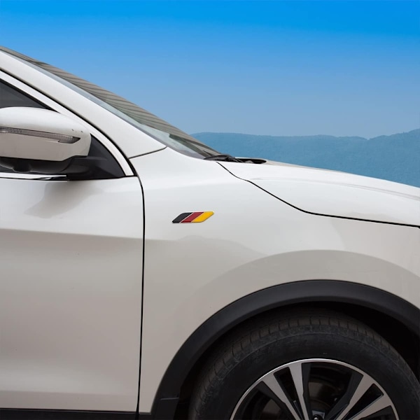 2 kpl 3D Saksan lippu auton tunnusmerkki autotarra puskuri