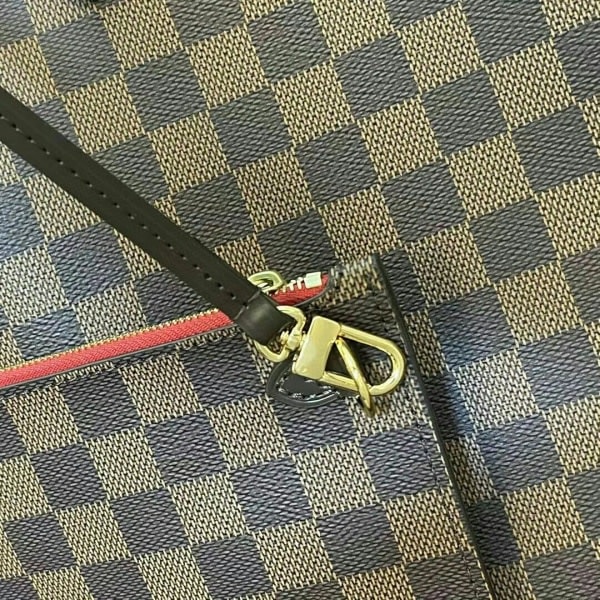 Trendy og moderigtig taske stor håndtaske skuldertaske Brun Rød LV