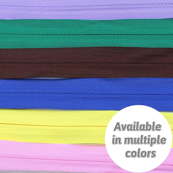 50 stk. 25 cm Usynlige Multifarvede Nylon Spirally lynlåse til Syning