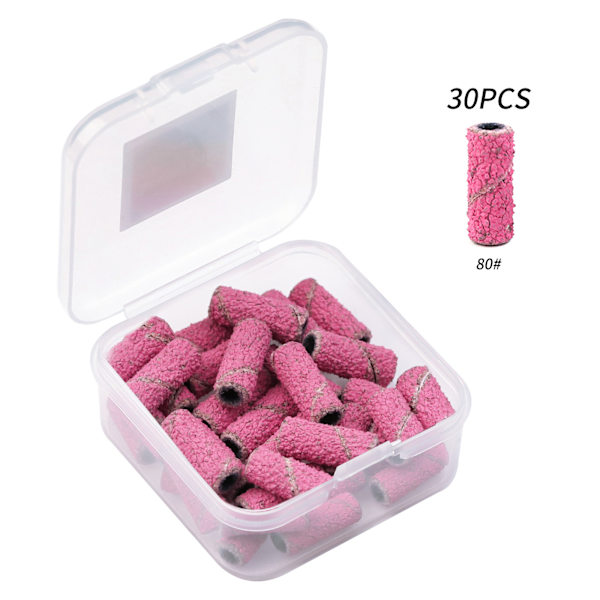 80# Slipband för nagelslipning 30 st Manikyr Slipband för nagelslipning Liten Slipband för nagelslipning för nagelborrmaskiner
