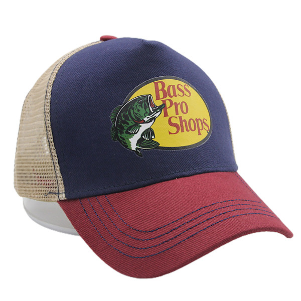 Bass Pro Shop Trucker Mesh Snapback Hat til udendørs brug C