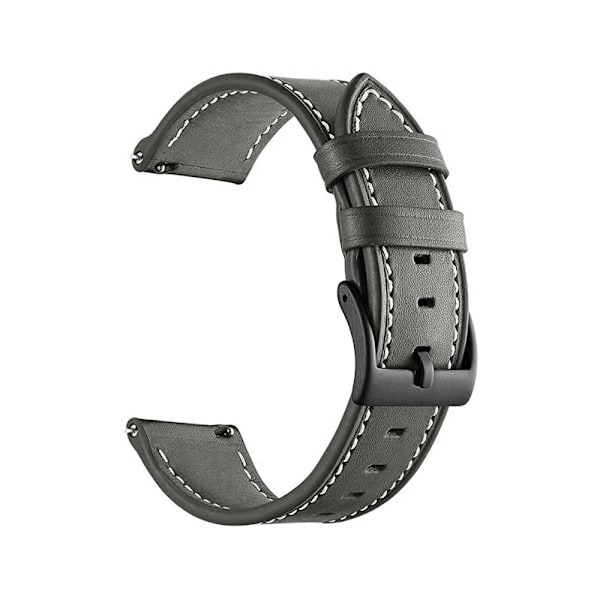 20 22MM Armbånd i lærreim for Huawei Watch GT 3 2 GT3 GT2 Pro 46mm 42mm Honor Magic Smartklokkebånd Armbånd Lær Grå Lær Grå Leather Gray 2 20mm Universal