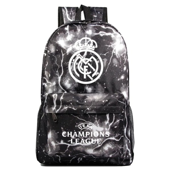 Graffiti Real Madrid Uefa Champions League shoulder bag fan backpack student school bag storage bag