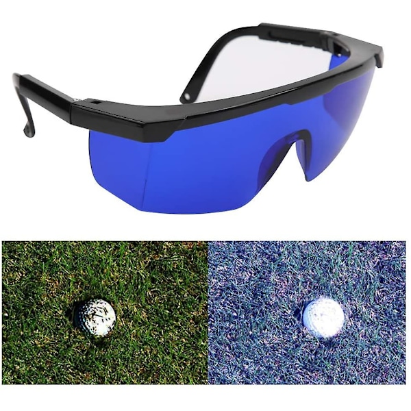 Golf-pallojen löytölasit sinisävyisillä linsseillä pallon löytämiseen