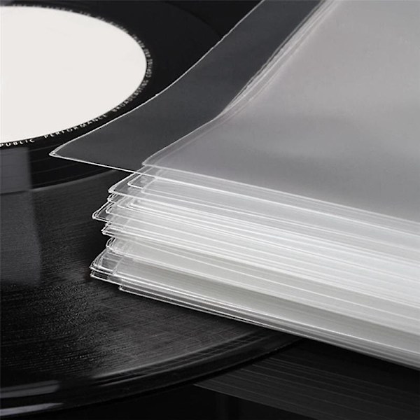 50 stk Vinylplate Beskyttende Ermer 12 tommer For Platespiller LP Vinylplate Selvklebende Rec