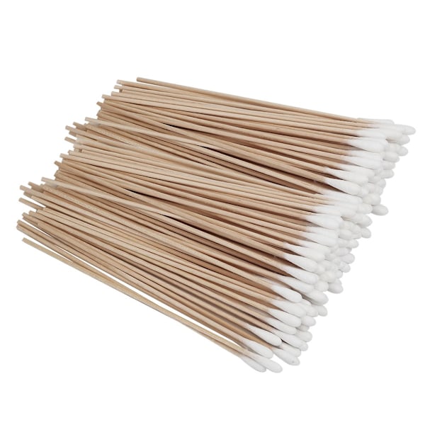 300 cotton swabs in wood, cotton swabs with a long wooden handle