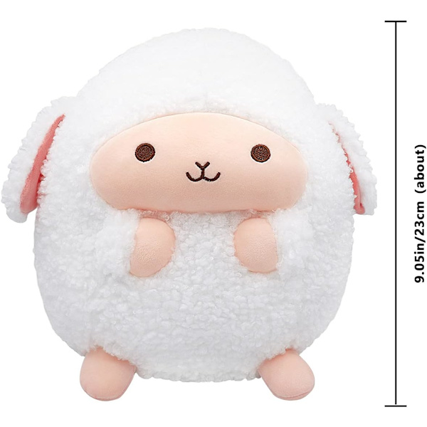 Plush Får, Söta Stoppade Djur, Mjuk Krampkudde, Kawaii Plushie Mini Plush