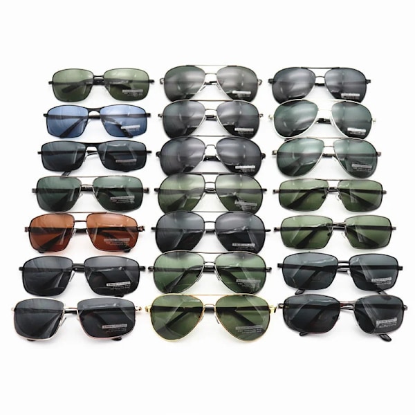 2024 halvat Kiina tukkumyynti TAC-linssi aurinkolasit miehille metalliset polarisoidut ajolasit Random sunglasses for men