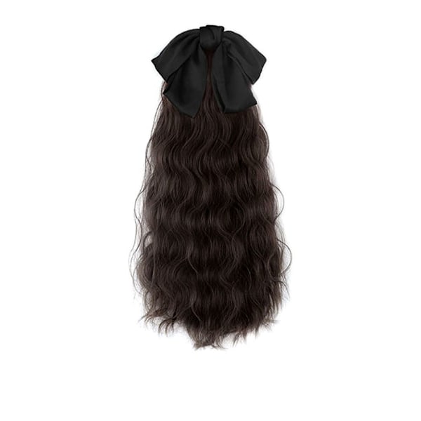 Svart hårdel Ponytail BRUN STREAM STYLE STREAM STYLE brun brown strap style-strap style