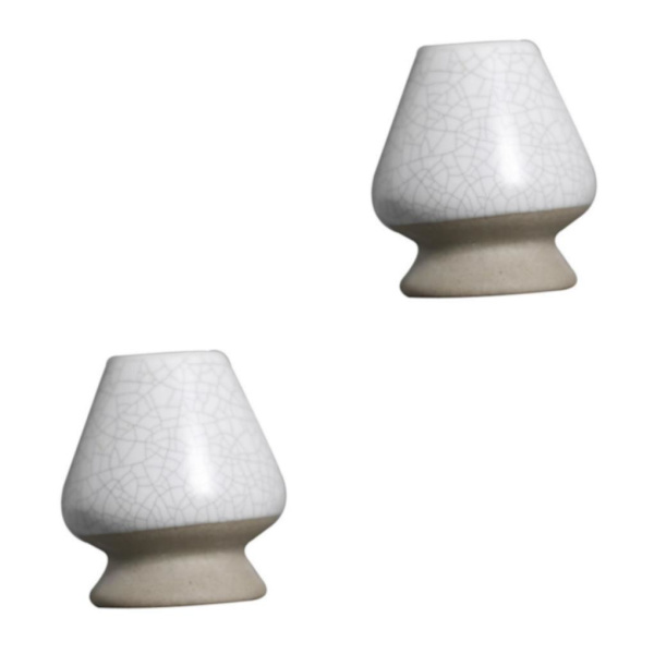 1/2/3 Håndlaget Matcha Visp Stativ Te-seremoni Te-sett for Hvit med Sprekk 6 x 7cm 2S 2Sets White with Crack 6 x 7cm