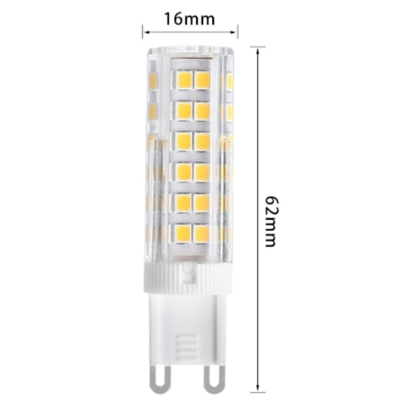 G9 LED-lampor Varmvitt, 3W, 300LM, 3000K, Ersätter 30W G9 Halogenlampa, Flimmerfri Ej Dimbar för Belysningsdekor, Krona, 10-Pack