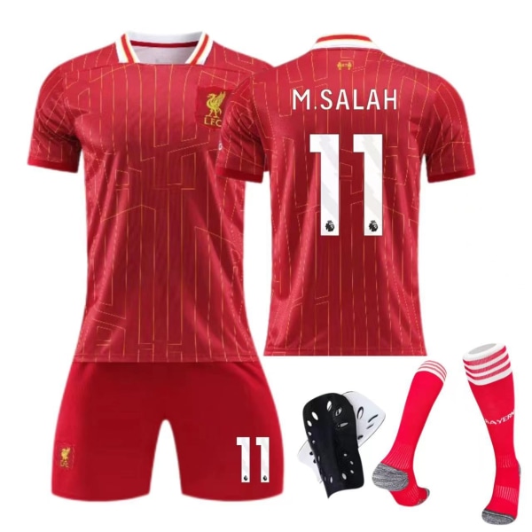 24-25 Liverpool hemmatröja nr 11 Salah 9 Firmino barn vuxen kostym fotbollströja Factory default blank version 16