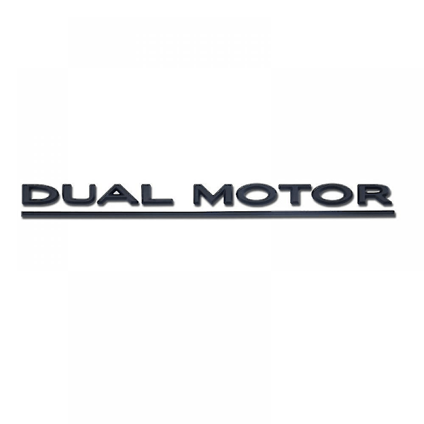 Tesla Model 3 Y Dual Motor Performance -merkki 3D-metallinen takaluukun tunnus tarrat Yhteensopivat koristeelliset lisävarusteet (Dual Motor) Kromi