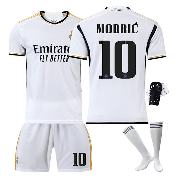 Real Madrid fodboldtrøje 2023-24 20 Vinicius 10 Modric 9 Benzema nr. 7 Hazard trøjeversion Home No. 7 + socks and gear XS