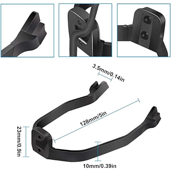 Til Xiaomi 1S/M365 elektrisk scooter bagskærmssæt sort