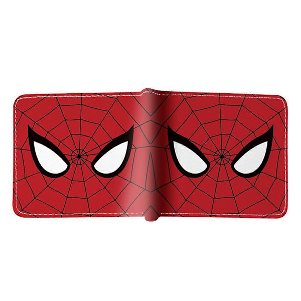 Marvel Deadpool Spiderman Superhjälte Myntplånbok PU Plånbok Barn Pojkar Flickor Cartoon Kort Vikbar ID-Korthållare Plånbok Present {Db} A