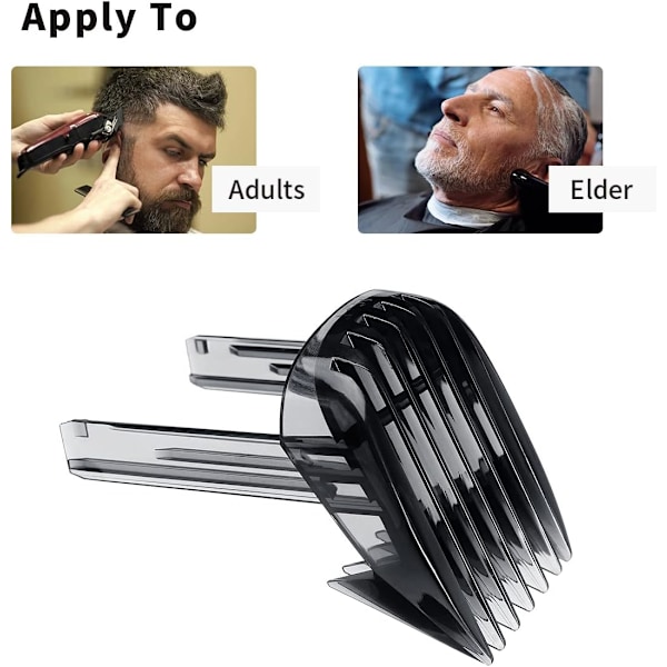 2 hårklippesæt kamme kompatibel med Philips HC9450 HC9490 HC94