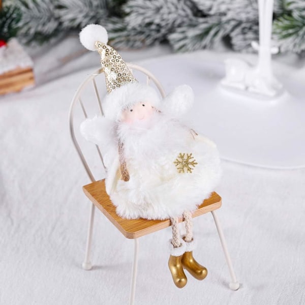 Engel Vedhæng Juletræspynt Elf Snefnug Festpynt