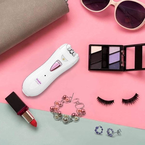 Epilator för kvinnor, för ansikte, armhåla, bikini och ben, med LED-ljus
