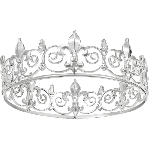 Royal King Crown för män/kvinnor (unisex) - Metal Prince Crowns an
