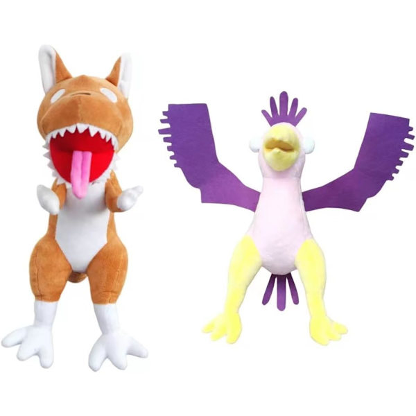 Plush, 10 tum 2 Plushies, Mjuk Monster Horror Fylld Figur Dock för Fans Barn