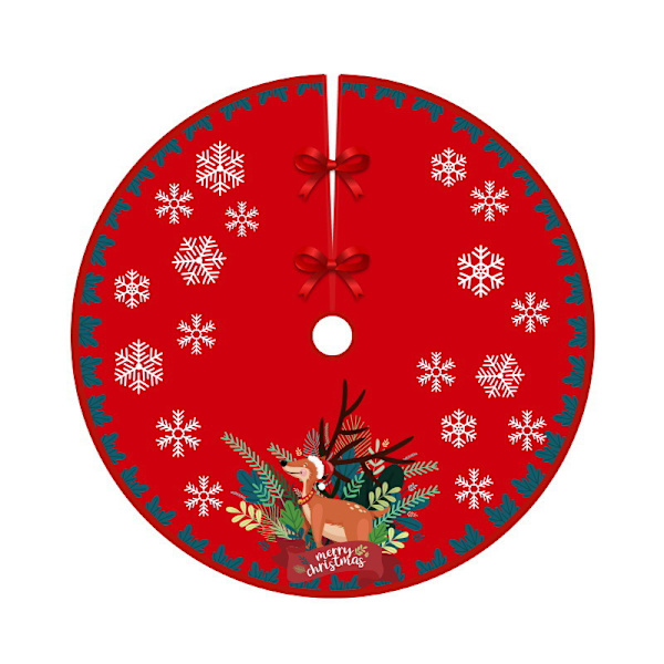 Julklappsdekorationer Sammet Julgranströja Julgran Matta Gammal Älg Julgranströja 20