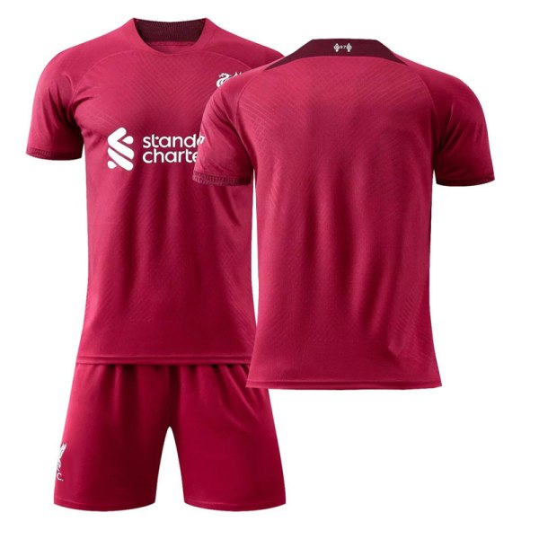 Liverpool hjemmebanetrøje 22-23 sæson nr. 11 Salah trøje nr. 10 Mane fodbolduniform nr. 4 Van Dijk No number, no socks XL