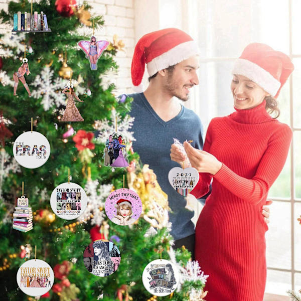Julekalender med Taylor Swift The Eras Tour Vedhæng og Nøgleringe, 24 Dages Nedtælling, Adventskalender 2024 GJ185-003