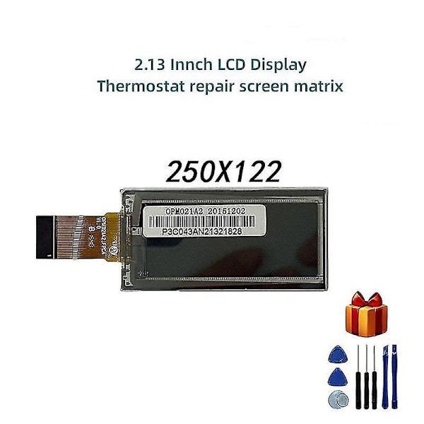Edilkamin 2,13 tommers LCD-skjerm termostat reparasjonsskjerm matrise Opm021b1 Opm021a2 Bucket-e0213a22