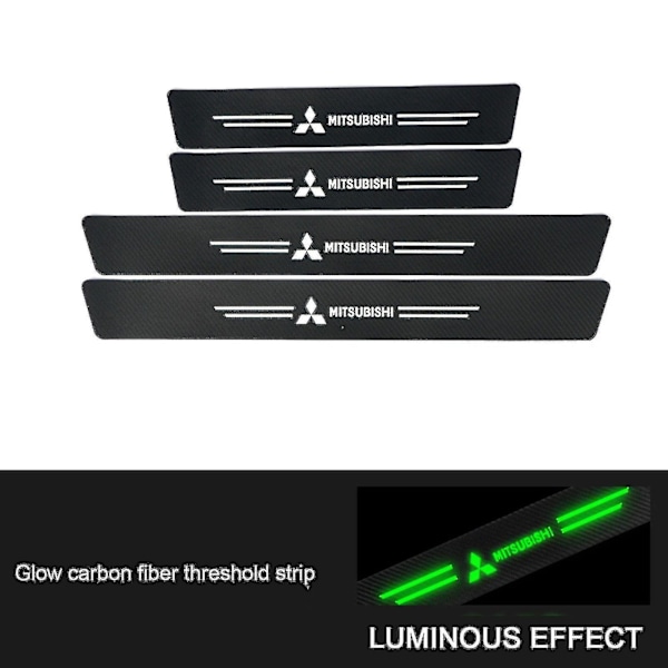 Auto dörrtröskelskydd anti-scratch dörrtröskelskydd för fordonstillbehör_llk13 Mitsubishi 4pcs