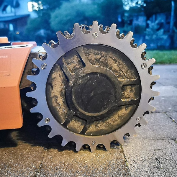 x premium rostfria spikar för Worx S/m-modell, 2 x rostfria skruvspikar dragförstärkare, robotgräsklippare hjulstorlek 205 mm