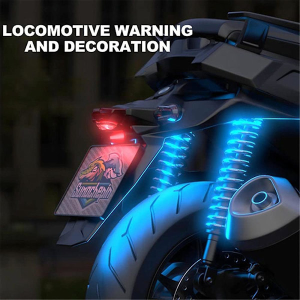 Farger Blinkende Lys Trådløs Led Blitslys Mini Ridning Anti-kollisjon Natt Signallys Lader Lights