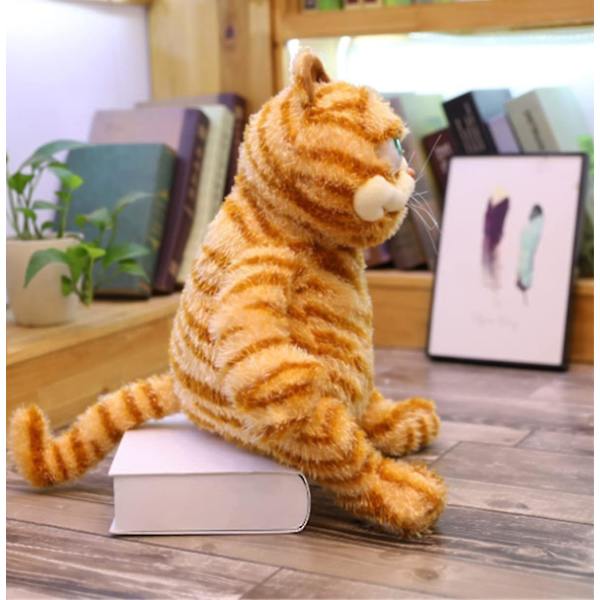 Min superstjerne plysjleketøy søt Garfield katten plysjdukker gaver leker plysjputer gutter jenter gul katt dyretegneseriefigurer (12'')