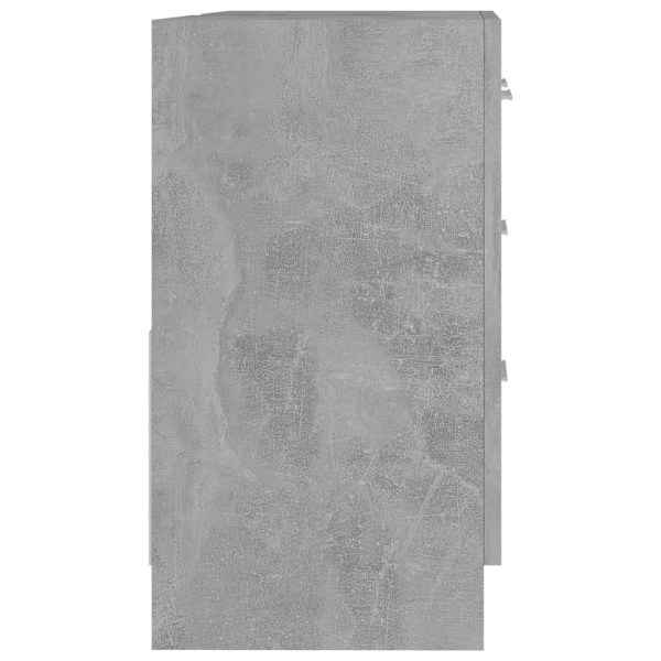 vidaXL Pesualtaiden allaskaappi betoninvärinen 63x30x54 cm tekninen puu Grey gray