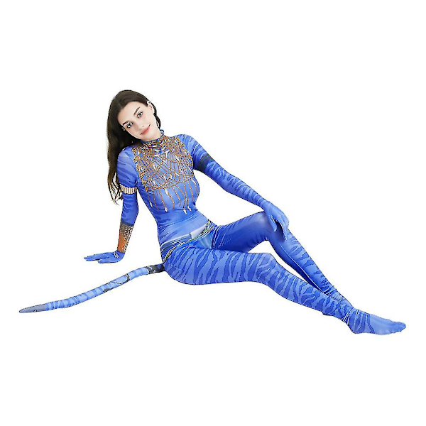 Cosplay Avatar-dräkt för kvinnor, juljumpsuit för maskeradfest och Halloween, body för vuxna - kvinnor från filmen Avatar: The Way of Water C-mxbc Adult - Women XL