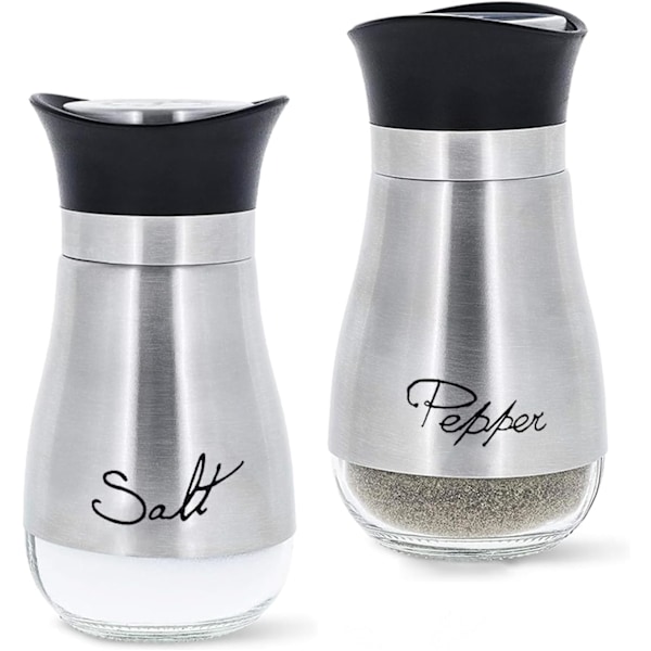 Salt- og peberbøsser Salt- og pebersæt Salt- og pebersæt Saltbøsser Saltpande Køkkenudstyr (sølv) Silver