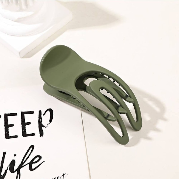 Platta hårklämmor Hårklo GRÖN Green