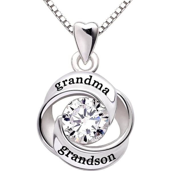 Smycken Sterling Silver Mormor och barnbarn älskar hjärta