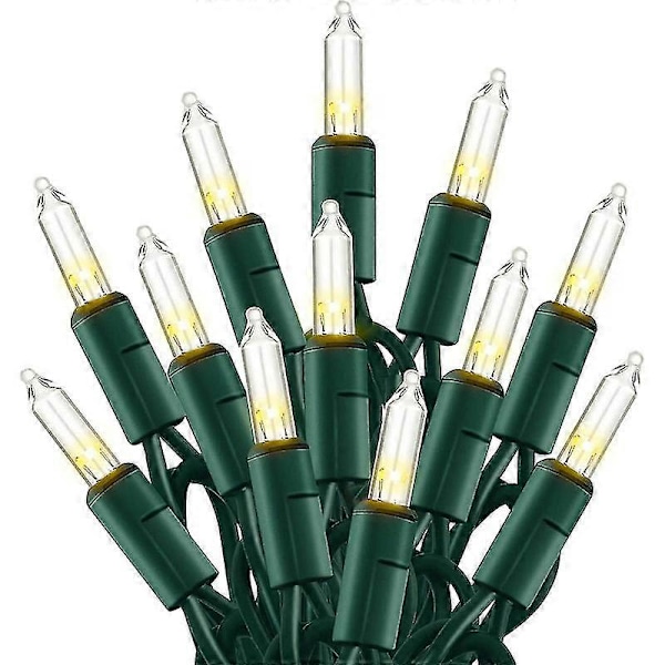 Julemini-lysstreng, 50 LED-lysstreng med UL-certificering White
