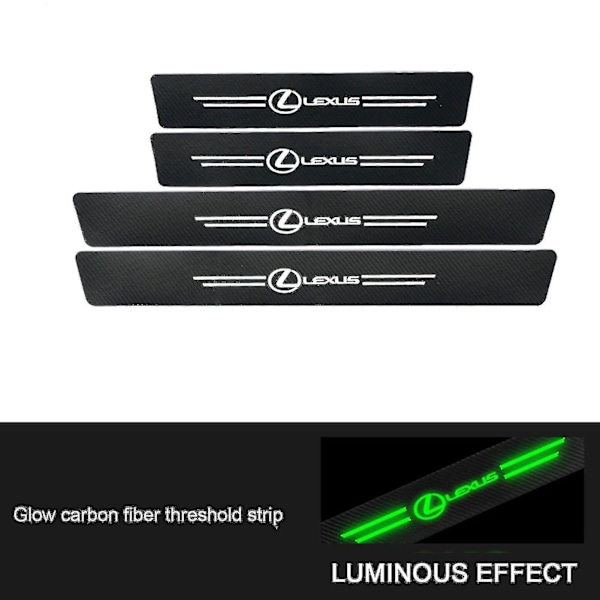 Auto dörrtröskelskydd anti-scratch dörrtröskelskydd för fordonstillbehör_llk13 LEXUS 4pcs