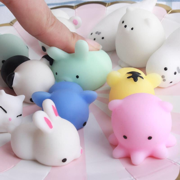 50 st Mochi Squishy Toys, Alla hjärtans dag presenter för barn Klassrum