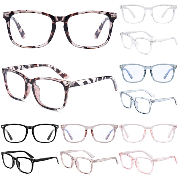 Tietokonelasit, sinisen valon suodatin, UV-suojalasit, unisex, leopardikuvio, 3 kpl 3 Pack Leopard