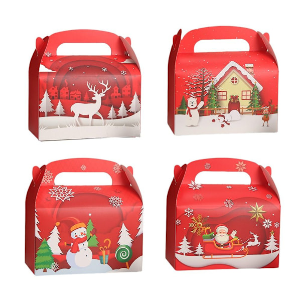 8pcs Candy bag Christmas paper box 8PCS-MIXED PACK 8PCS-MIXED