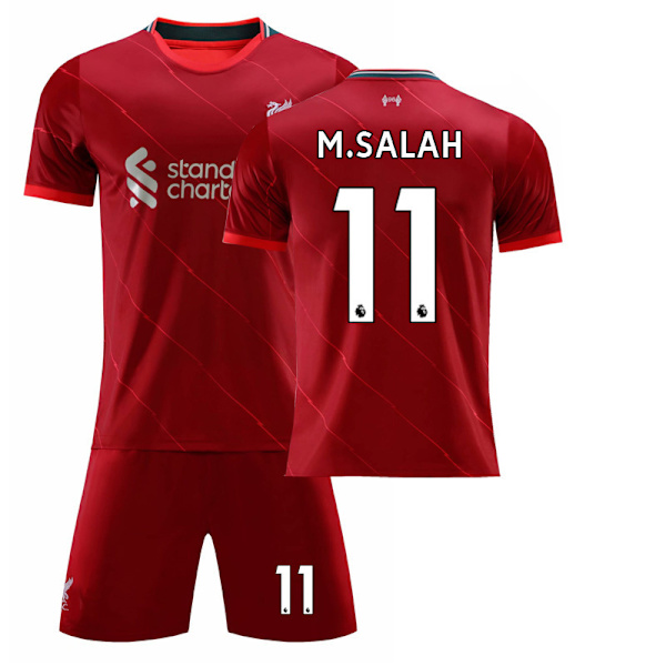 21-22 bonus hemtröja nr 11 Salah nr 10 Mane fotbollströja set nr 27 Darwin 2122 Liverpool Home No. 11 20#