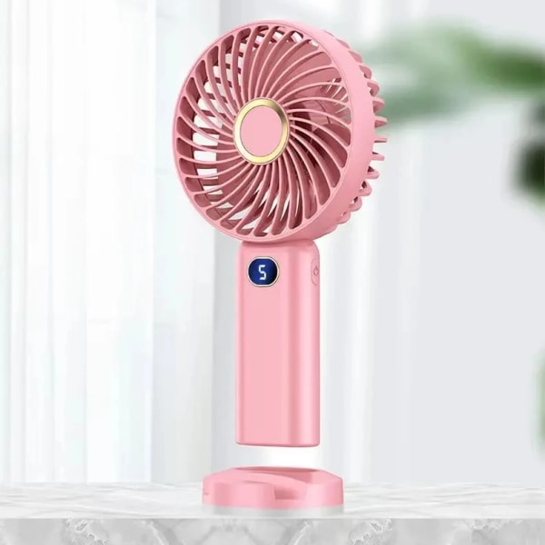 2024 New Arrival portable table fan with phone holder ,hot selling USB rechargeable handheld Mini fan