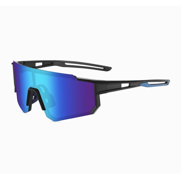 2024 Nye løbesports solbriller firkantede solbriller uden stel polariserede mænd kvinder sports solbriller til cykling Black Red 3078